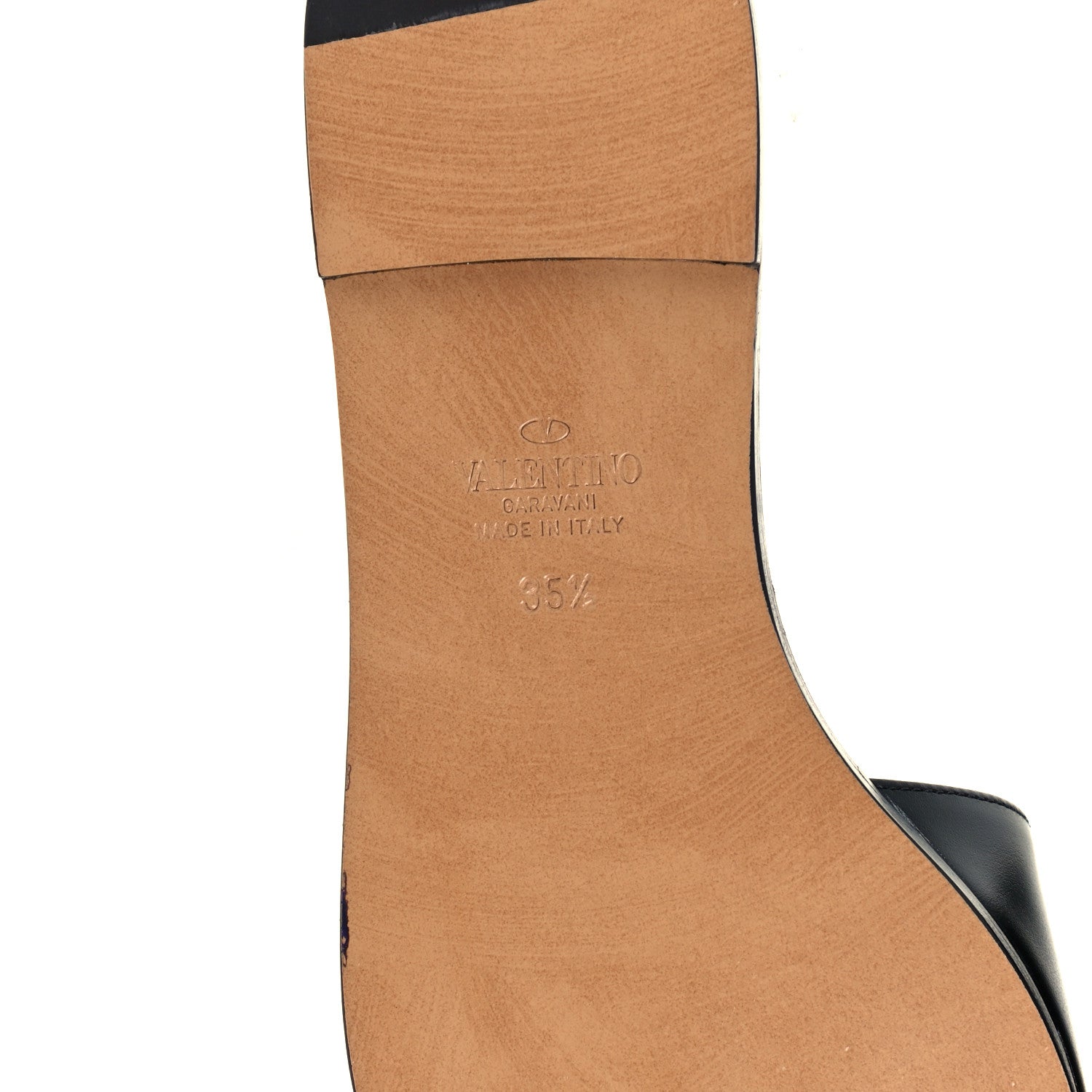 Valentino Garavani Calfskin Vlogo Flat Slide Sandals 35.5 Black 8 of 10