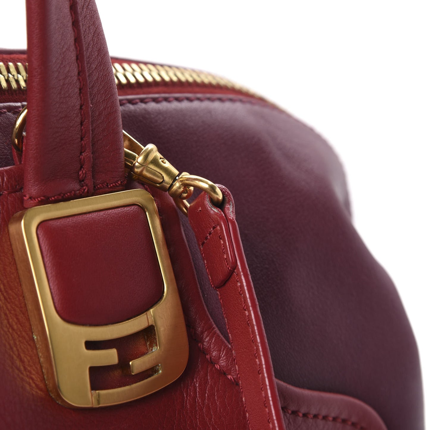 Vitello Capra Alabama Colorblock Large Chameleon Tote Ciliegia Bordeaux Ruby