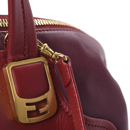Fendi Vitello Capra Alabama Colorblock Large Chameleon Tote Ciliegia Bordeaux Ruby 12 of 12