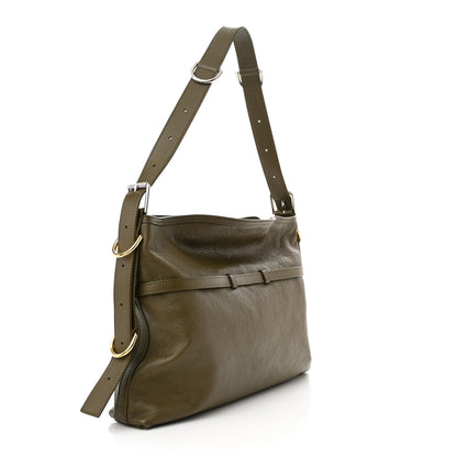 Givenchy Tumbled Calfskin Medium Voyou Bag Dark Khaki 3 of 10