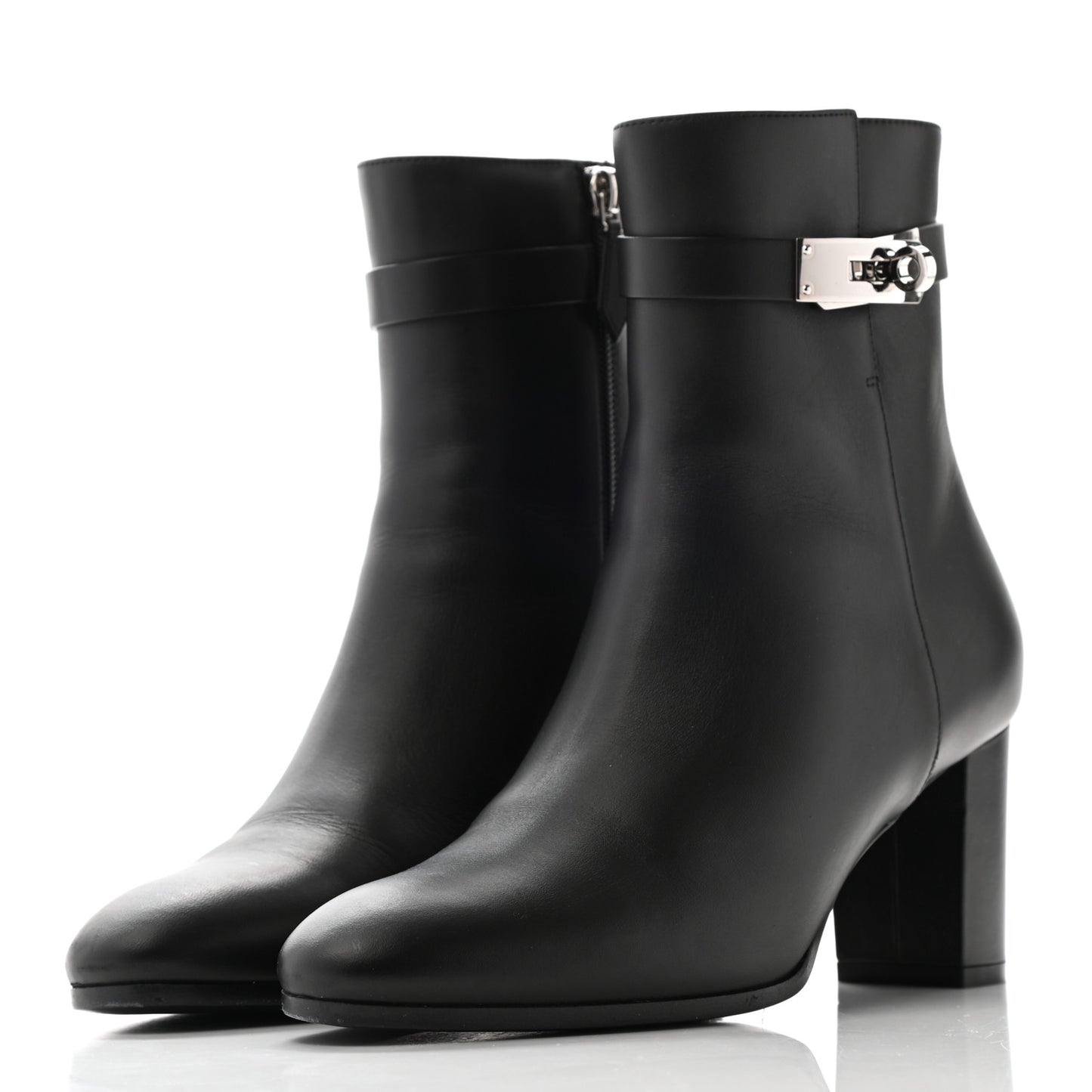Calfskin Saint Germain Ankle Boots 38.5 Black