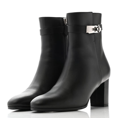 Hermes Calfskin Saint Germain Ankle Boots 38.5 Black 3 of 12