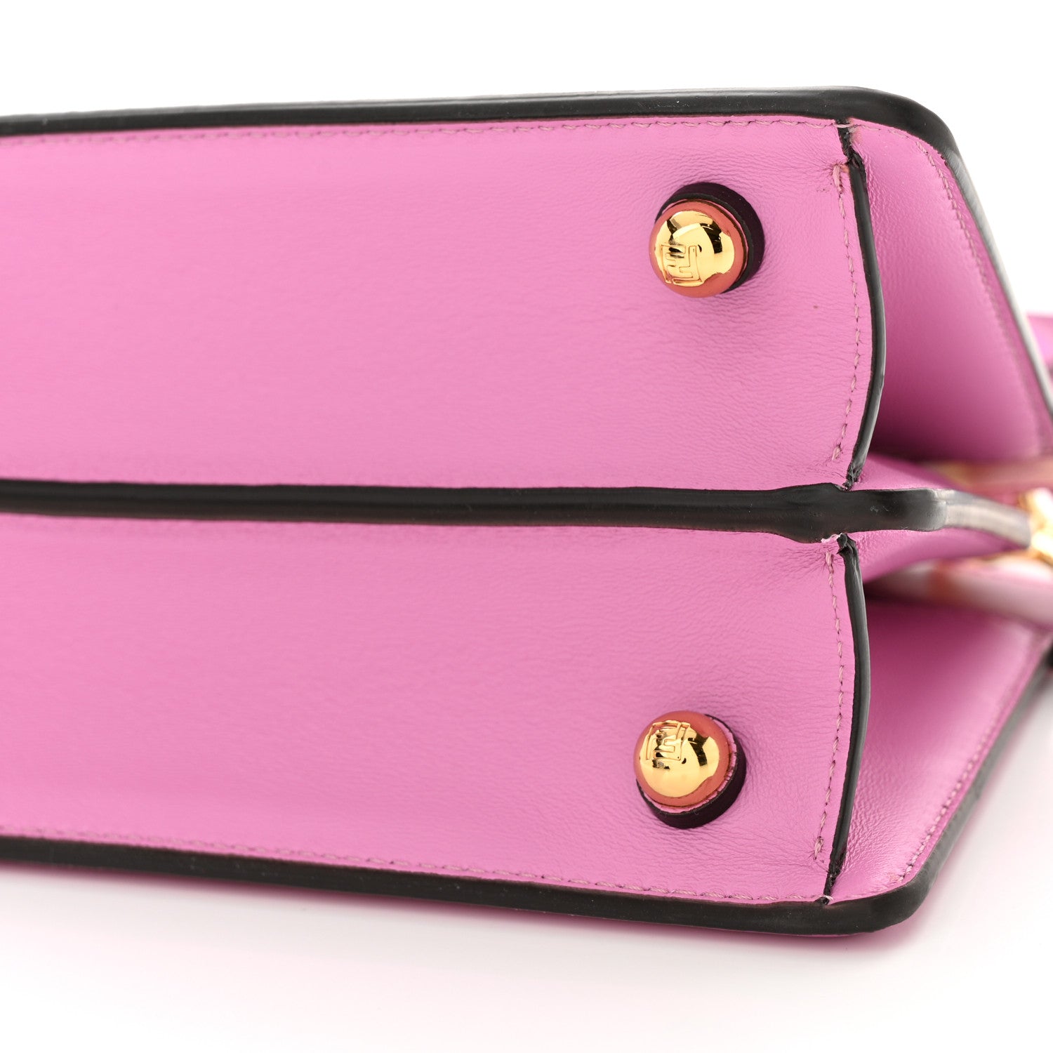 Fendi Shiny Nappa Petite Peekaboo I SEE U Satchel Rosa 11 of 11