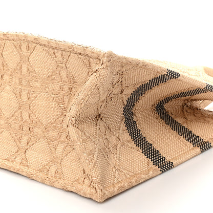 Christian Dior Raffia Cannage Medium Book Tote Natural 10 of 10