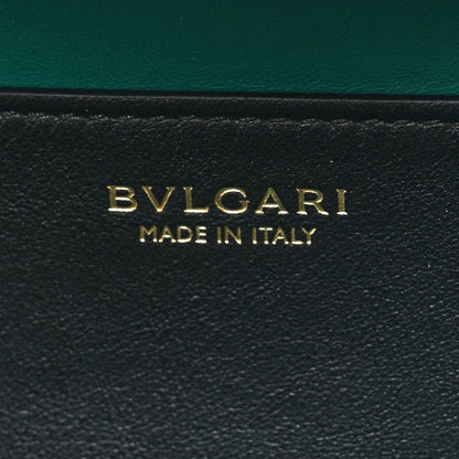 Bulgari Soft Calfskin Serpentine Top Handle Bag Black 6 of 9