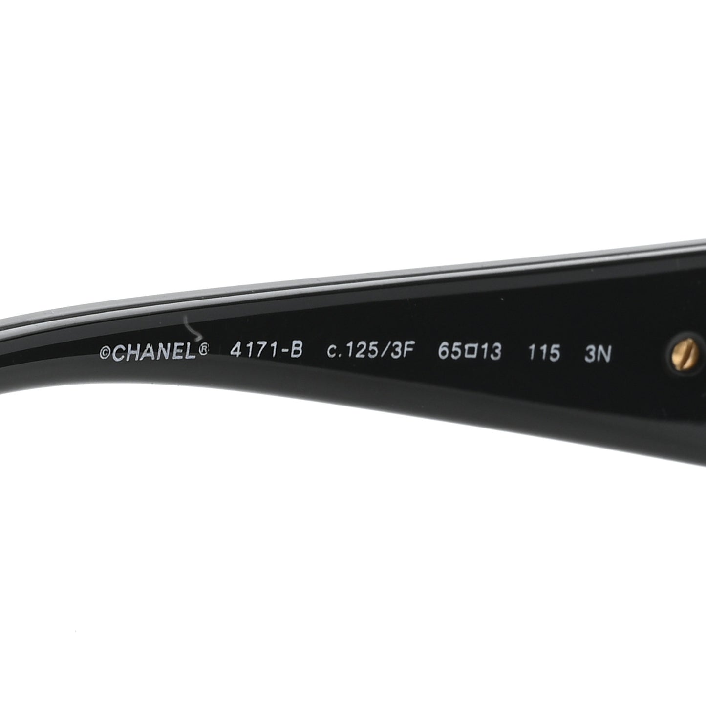 Crystal Camellia CC Sunglasses 4171-B Black