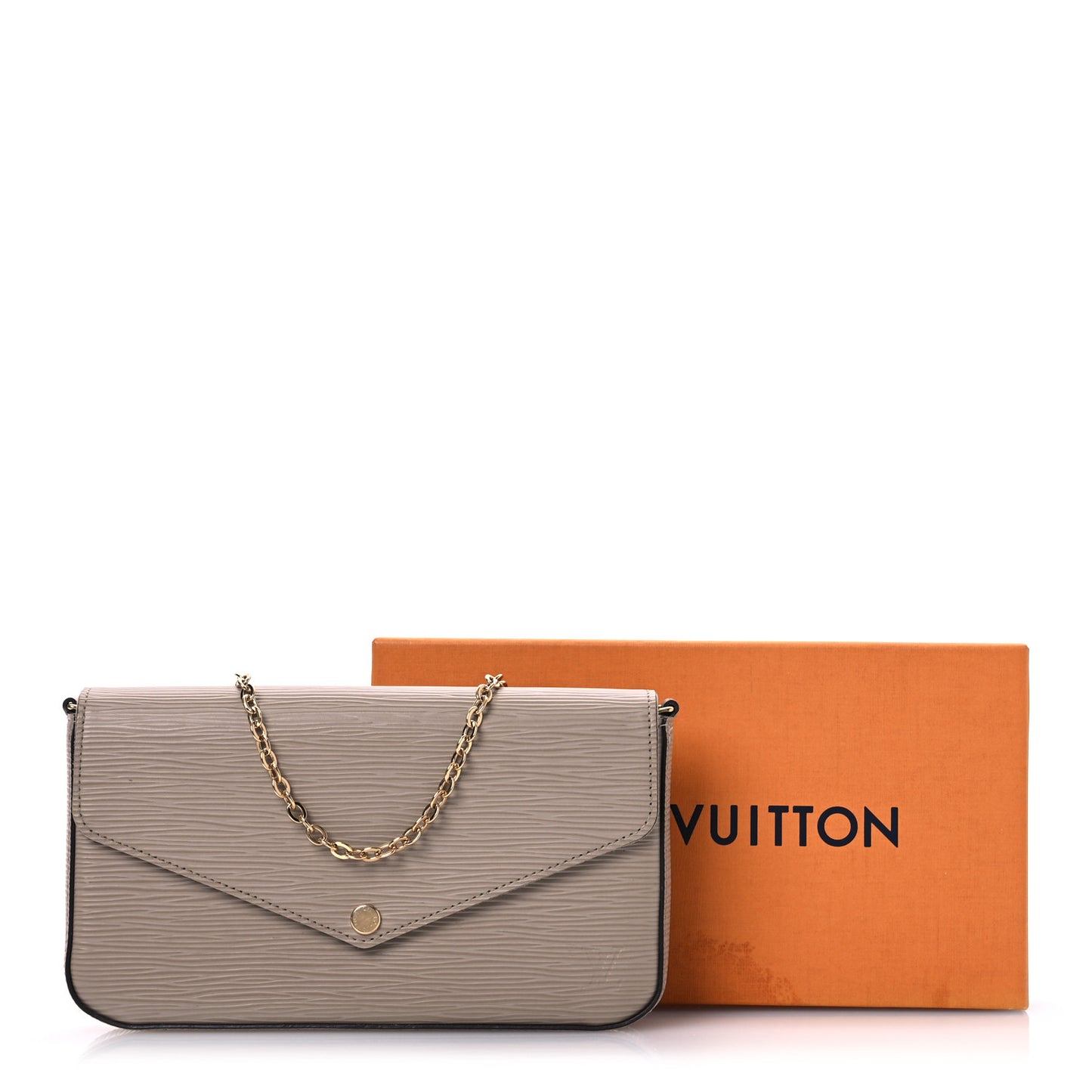 Epi Felicie Pochette Chain Wallet Galet