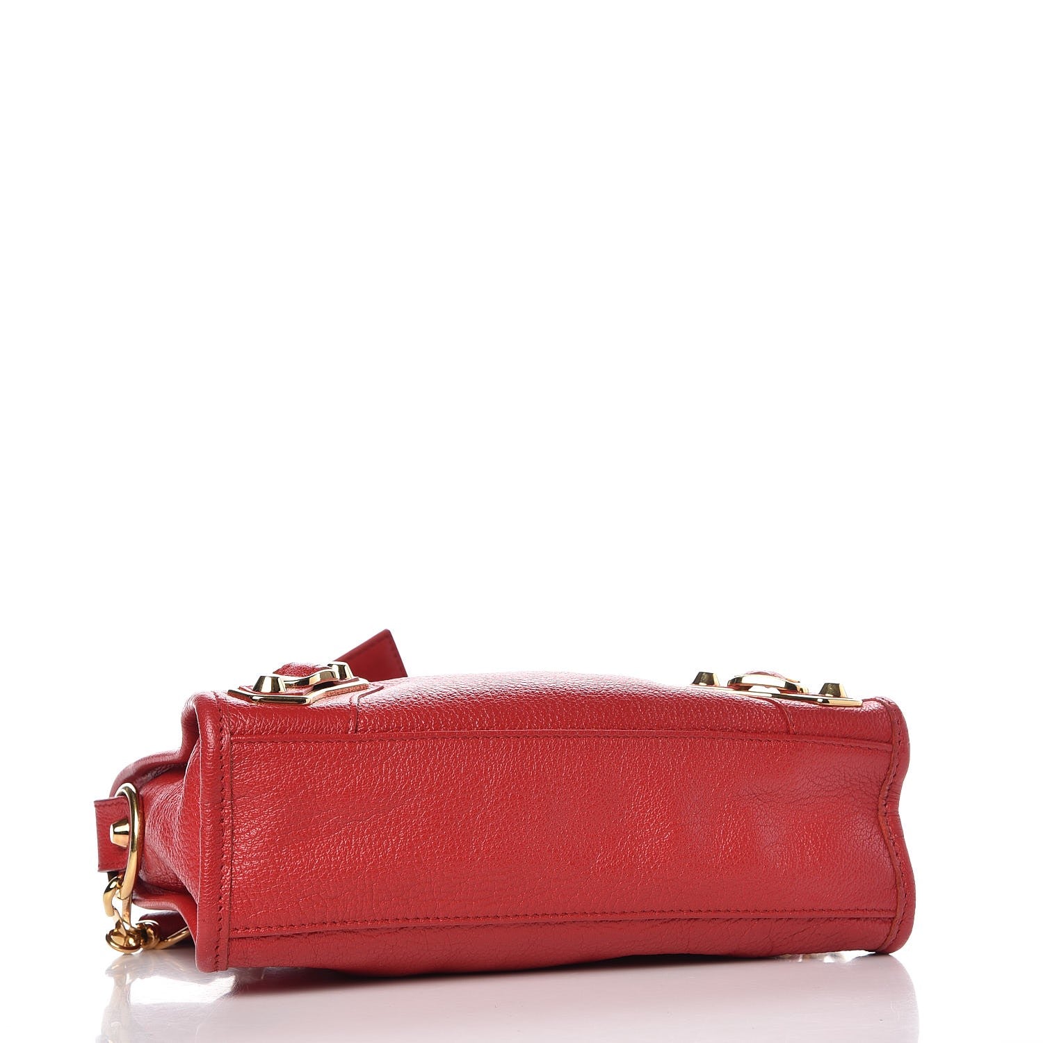 Balenciaga Chevre Gold Metallic Edge Hardware Mini City Rouge Grenade 5 of 8