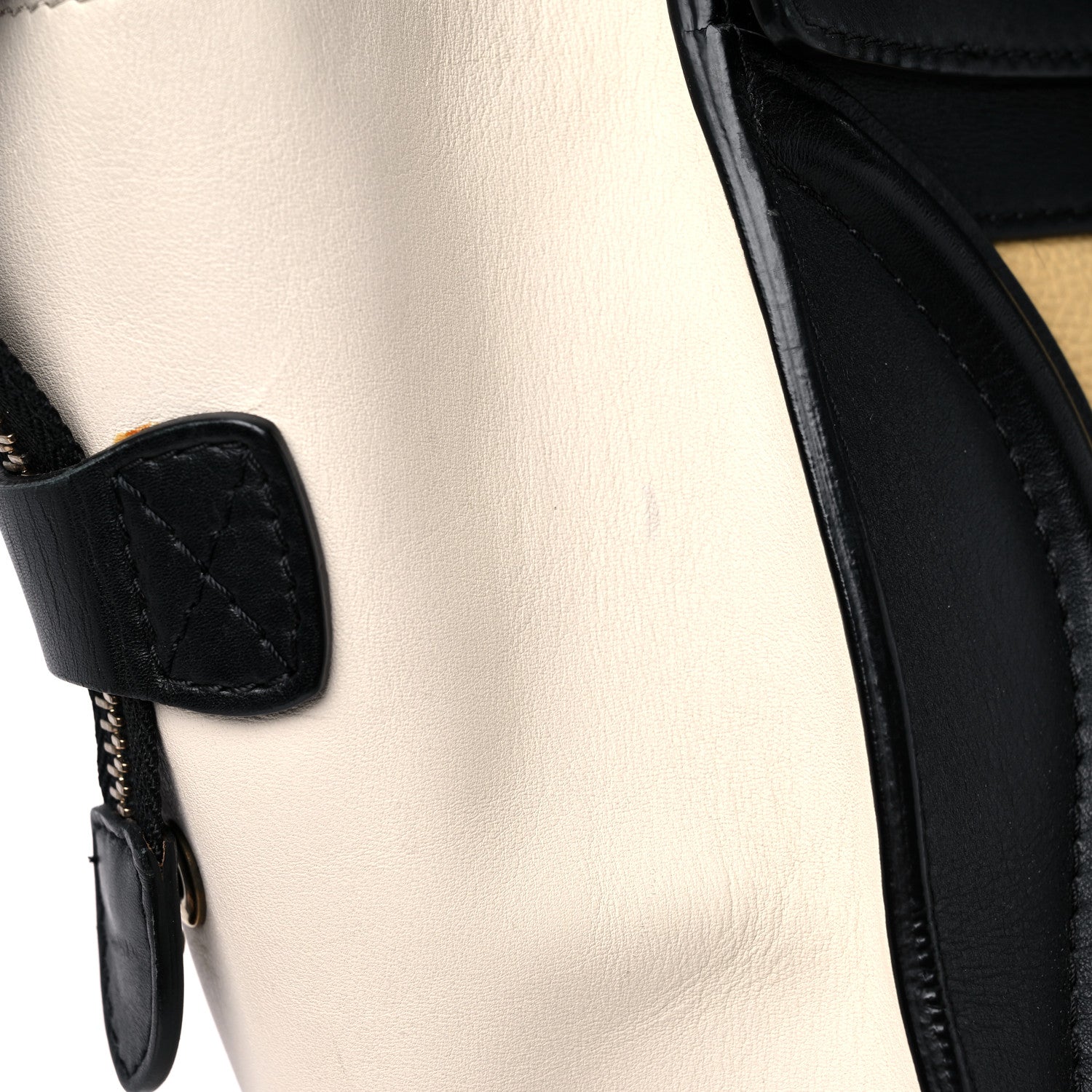 Celine Velluto Calfskin Tri-Color Mini Luggage Vanilla 33 of 37