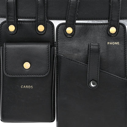 Fendi Vitello Glacier Utility Belt Pouch Black 10 of 21