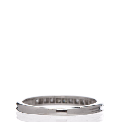 Tiffany Platinum Diamond .24ctw Half Circle Wedding Band Ring 54 7 3 of 5