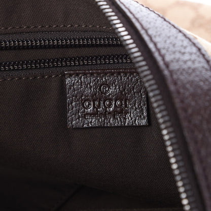Gucci Monogram Medium Half Moon Hobo Dark Brown 6 of 7
