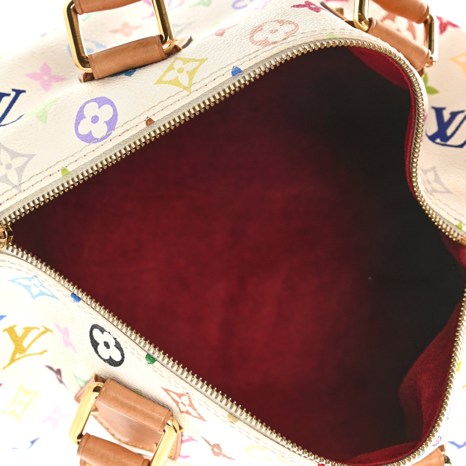 Louis Vuitton Monogram Multicolor Speedy 30 White 5 of 15