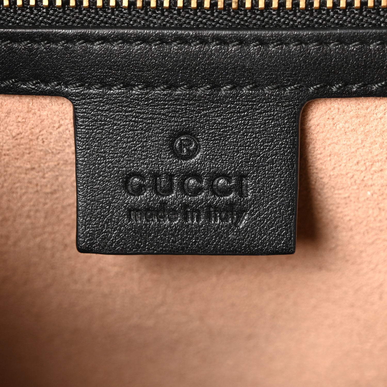 Gucci Calfskin GG Supreme Monogram Medium Padlock Shoulder Bag Black Gold 6 of 10