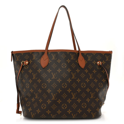 Louis Vuitton Monogram Calfskin Neo Neverfull Inside Out MM Tan 1 of 10
