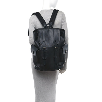 Louis Vuitton Epi Christopher Backpack PM Black 2 of 9