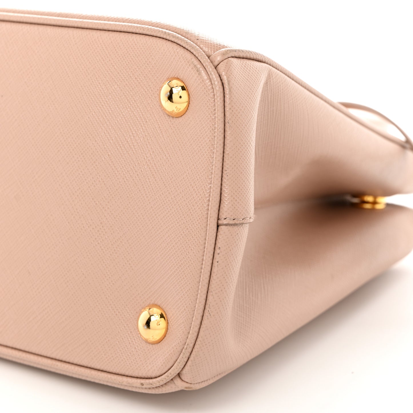 Saffiano Lux Small Galleria Double Zip Tote Cipria