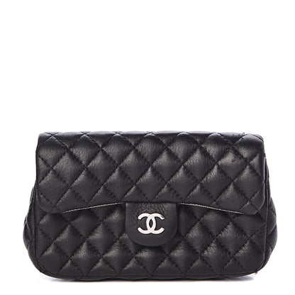 Chanel Calfskin Quilted CC Flap Belt Bag Black 1 of 10