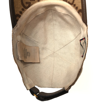 Gucci Monogram Jumbo GG Baseball Hat XL 59 Camel Ebony 7 of 10