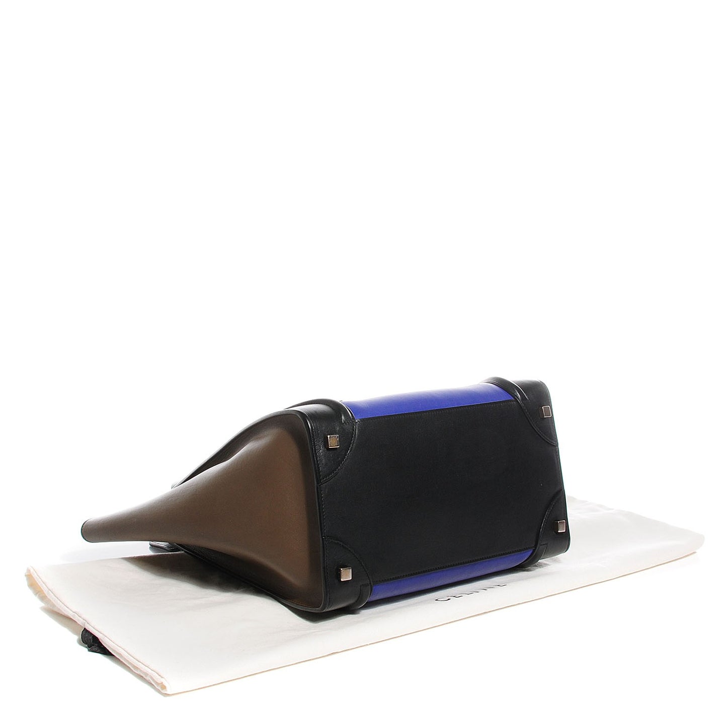 Smooth Calfskin Mini Tri-Color Luggage Indigo
