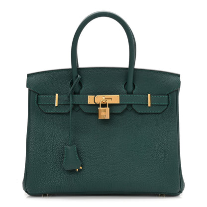 Hermes Togo Birkin 30 Malachite 1 of 13