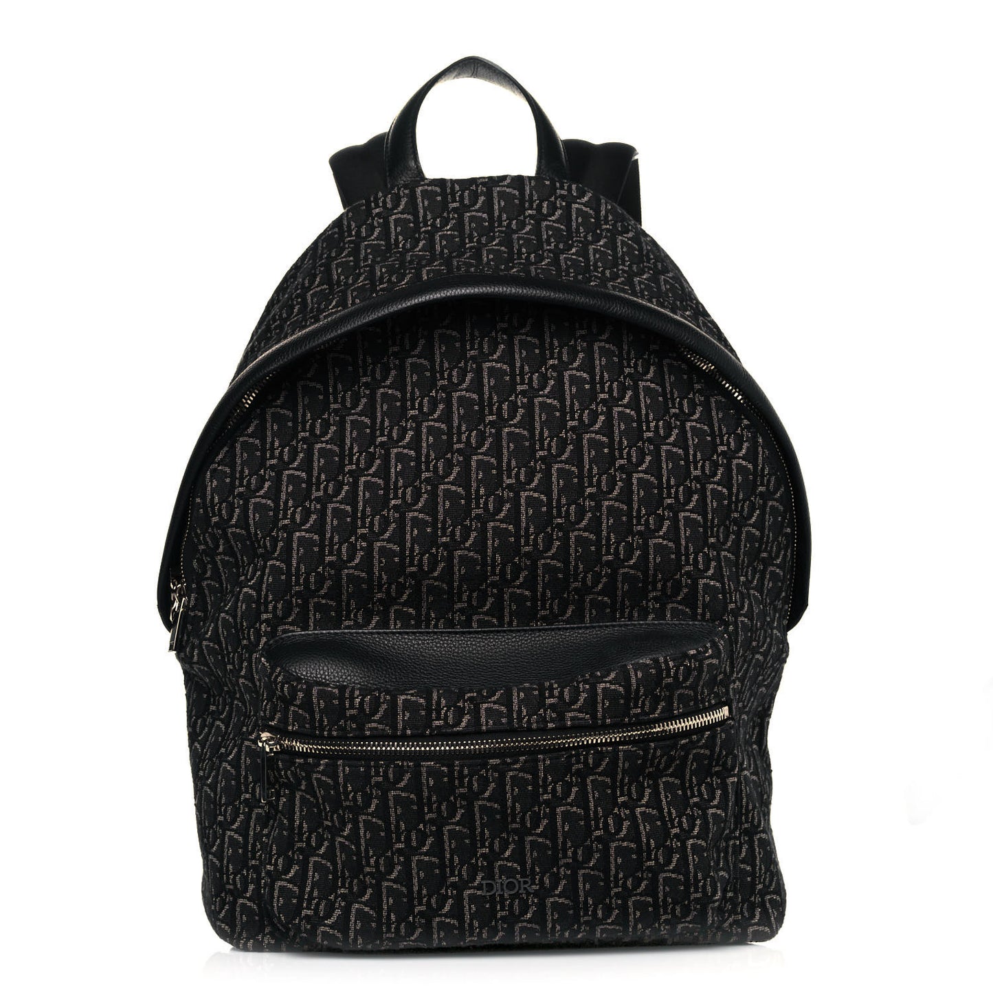 Oblique Calfskin Rider Backpack Black
