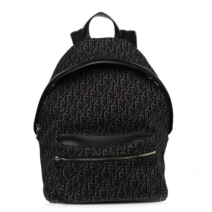 Christian Dior Oblique Calfskin Rider Backpack Black 1 of 9