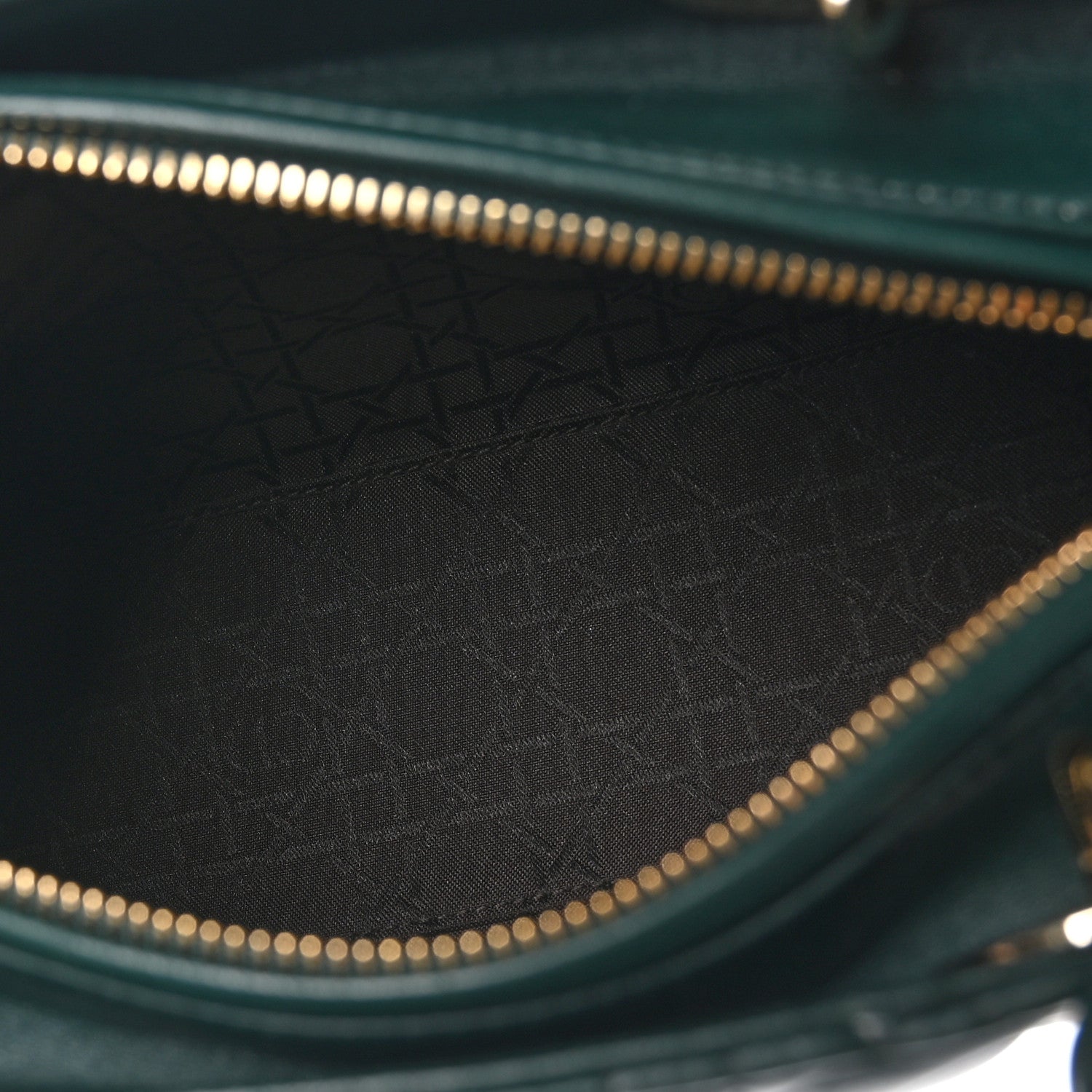 Christian Dior Lambskin Cannage Medium Lady Dior Pine Green 5 of 10