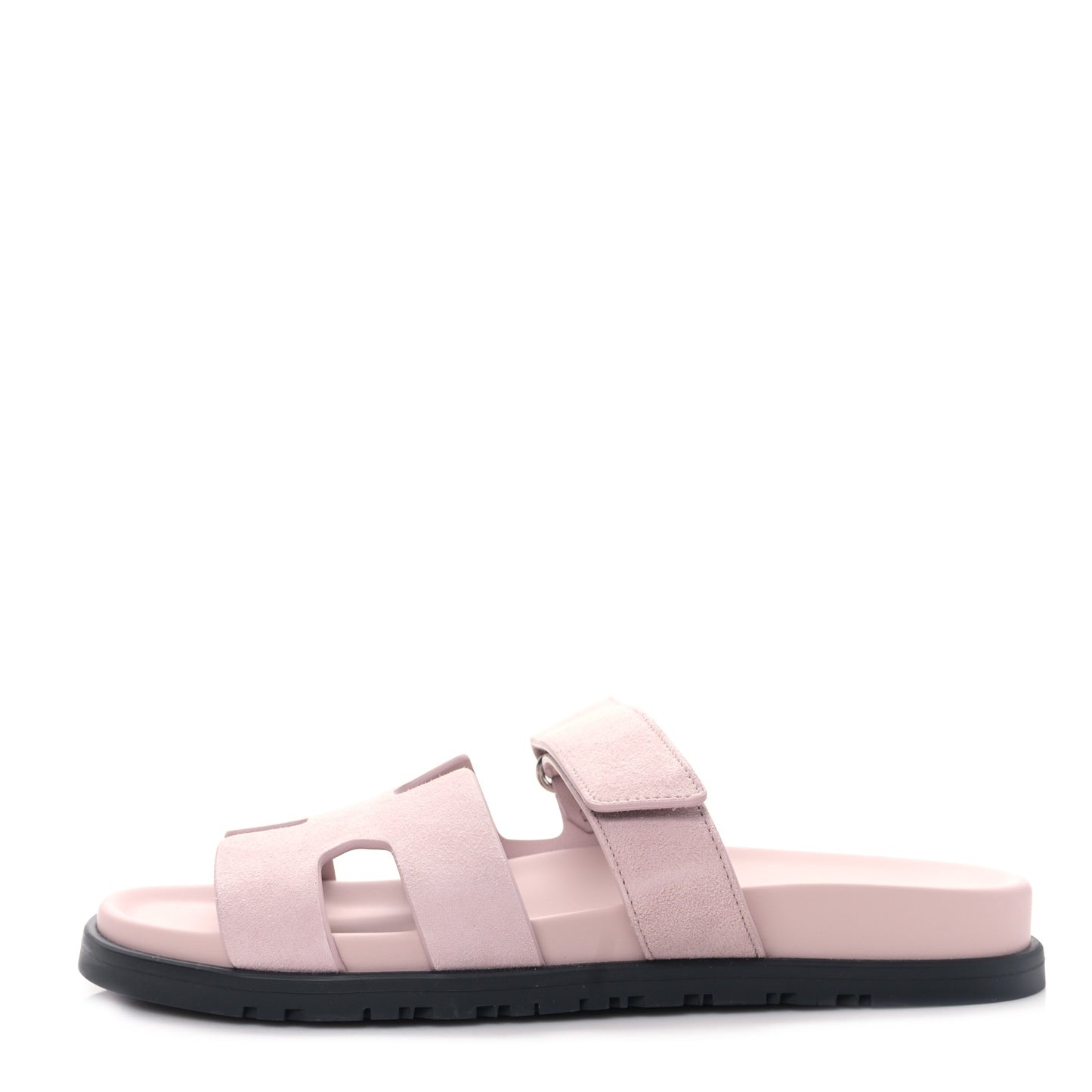 Suede Goatskin Womens Chypre Sandals 39.5 Rose Porcelaine