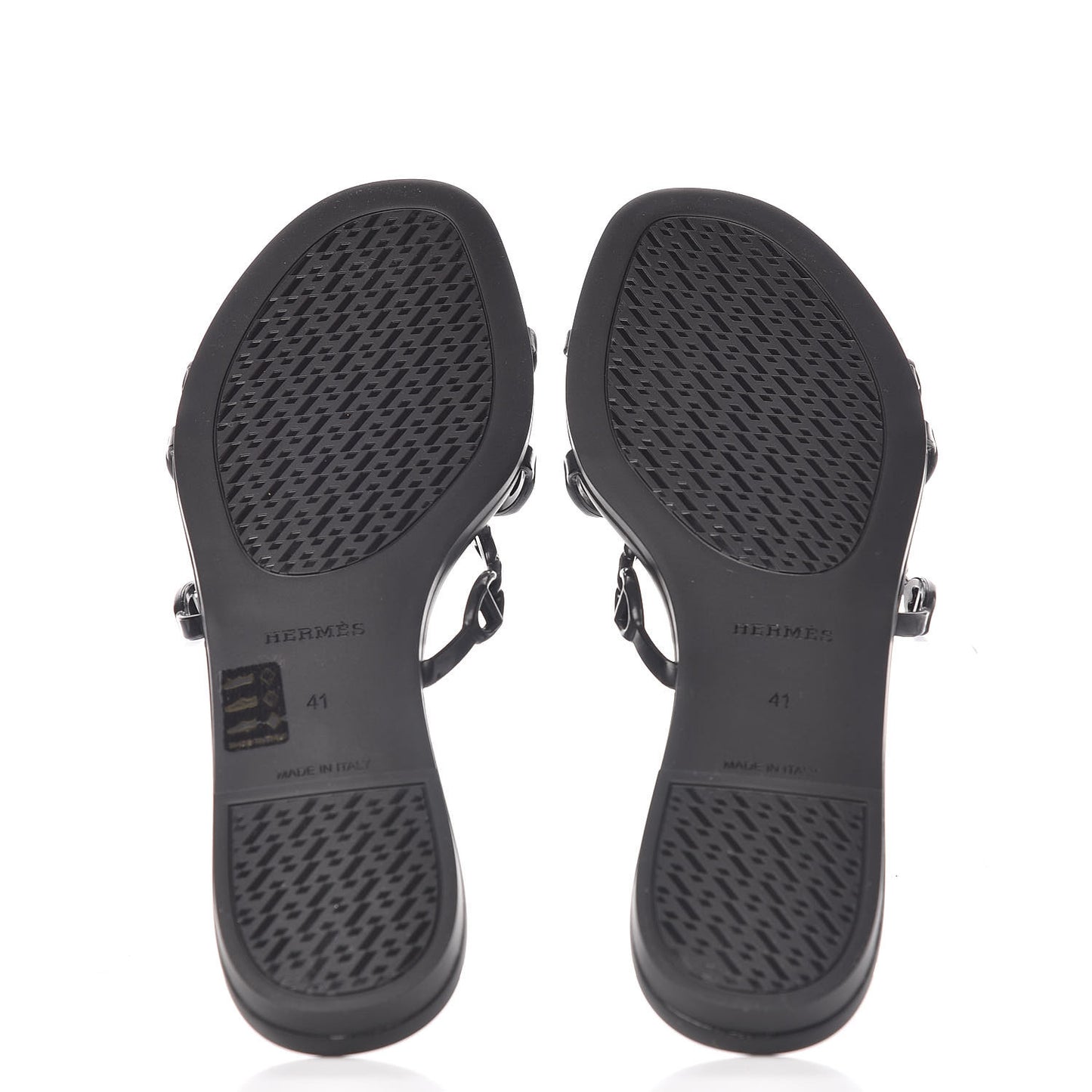 Rubber Chaine d'Ancre Rivage Sandals 41 Black