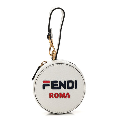 Fendi X FILA Calfskin Mania Tote Charm White Blueberry Multicolor 1 of 13