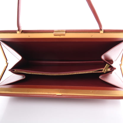 Celine Patina Box Calfskin Medium Clasp Bag Scarlet 5 of 11