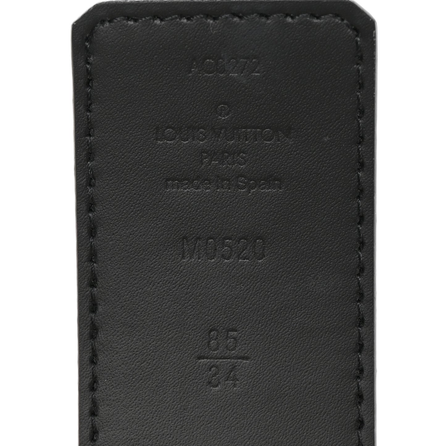 Damier Stripes 40MM LV Initiales Reversible Belt 85/34 Sky Blue