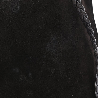 Saint Laurent Suede Fringe Messenger Bag Chocolate 10 of 10