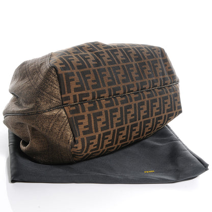 Fendi Zucca Goatskin Spy Tobacco Bronzo 4 of 9