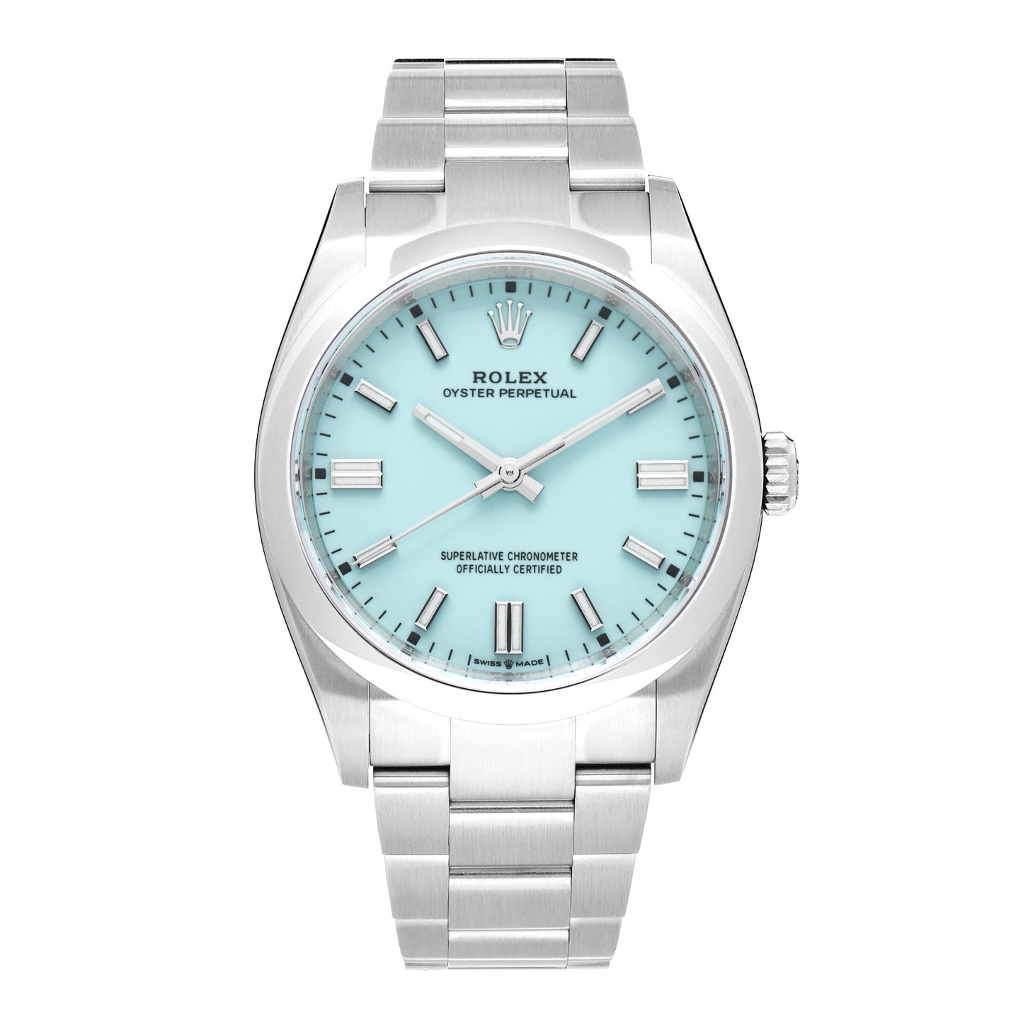 Stainless Steel 36mm Oyster Perpetual Watch Turquoise 126000