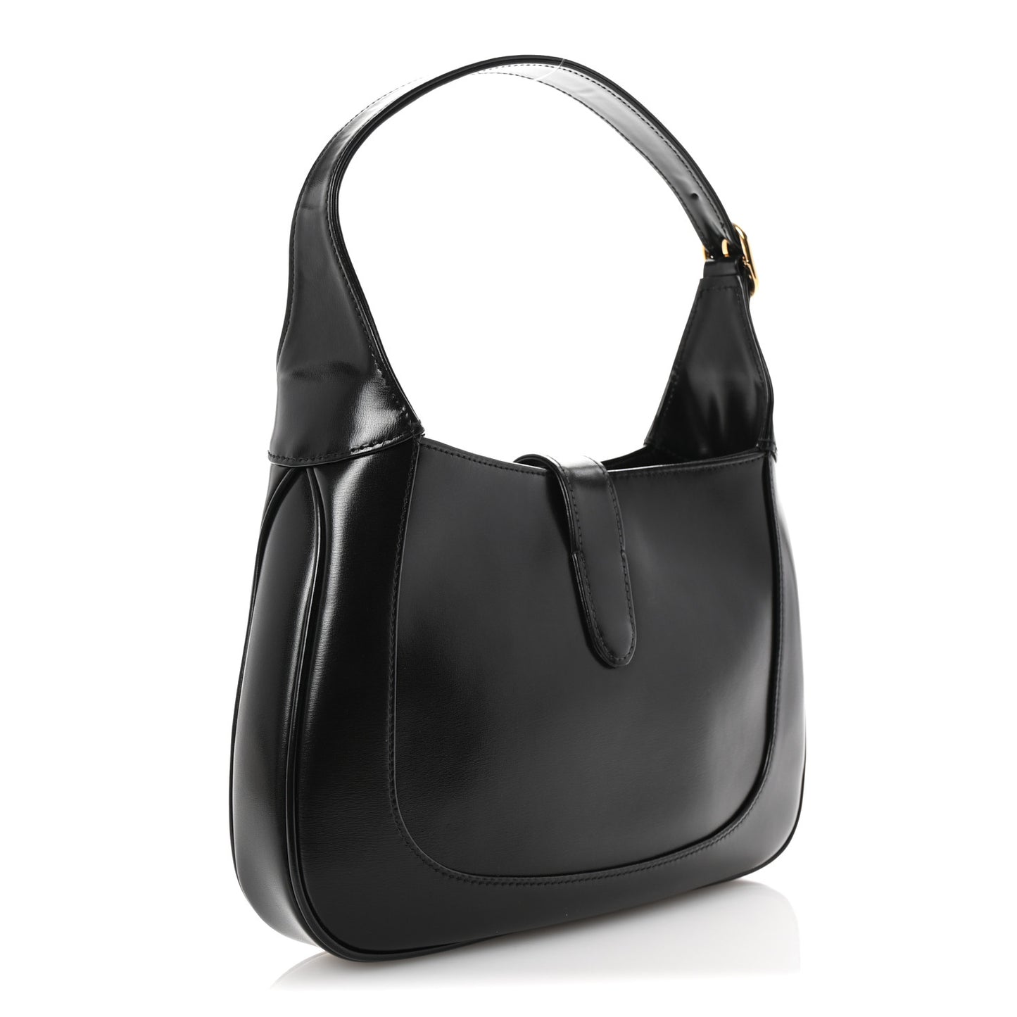 Boarded Dyana Lux Calfskin Small Jackie 1961 Hobo Black