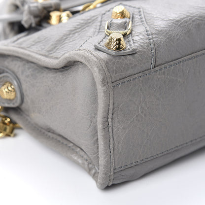 Balenciaga Agneau Giant 12 Gold Hardware Mini City Gris Pyrite 7 of 11