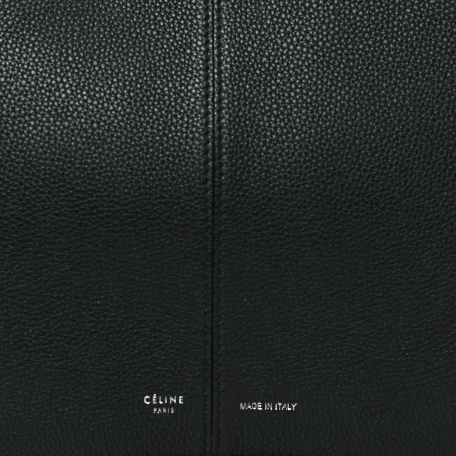 Celine Baby Grained Calfskin Medium Tri-Fold Bag Black 7 of 12