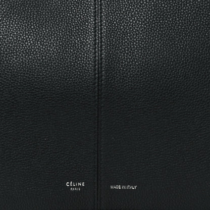 Celine Baby Grained Calfskin Medium Tri-Fold Bag Black 7 of 12