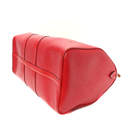 Louis Vuitton Epi Keepall 45 Castillan Red 9 of 11