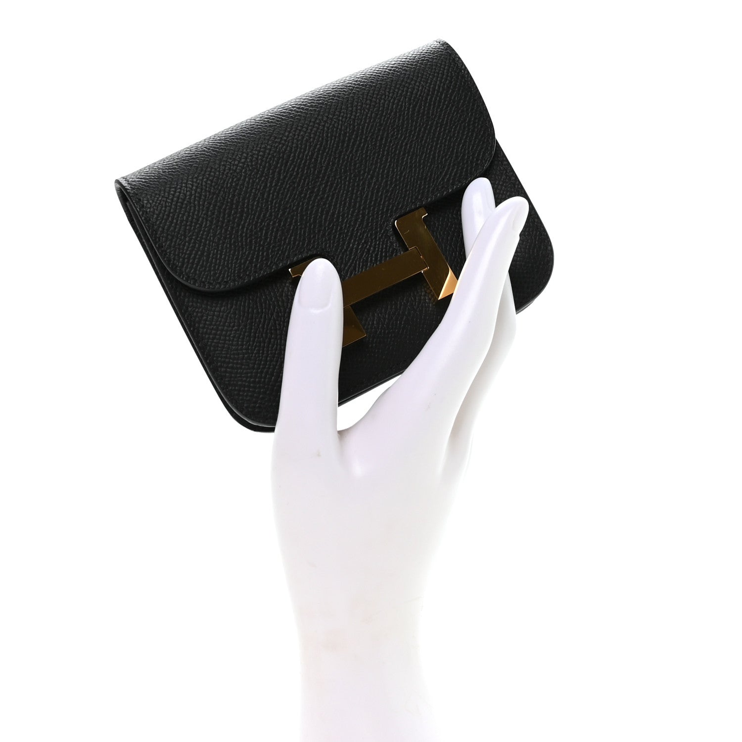 Hermes Epsom Constance Slim Wallet Black 2 of 9