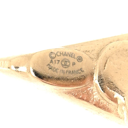 Chanel Metal Enamel CC Arrow Earrings Gold Multicolor 4 of 4