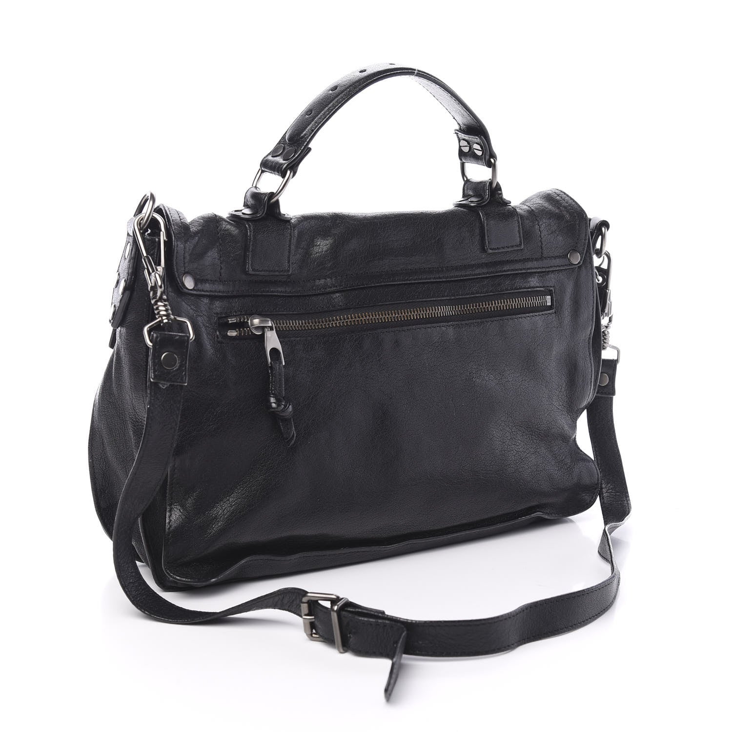 Proenza Schouler Lambskin Medium PS1 Satchel Black 2 of 9
