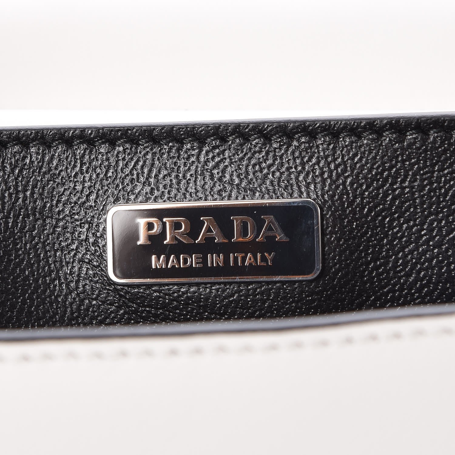 Prada City Calf Studded Folk Cahier Bag White Caramel 6 of 8
