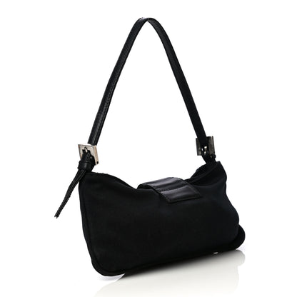 Fendi Nylon Baguette Bag Black 3 of 8