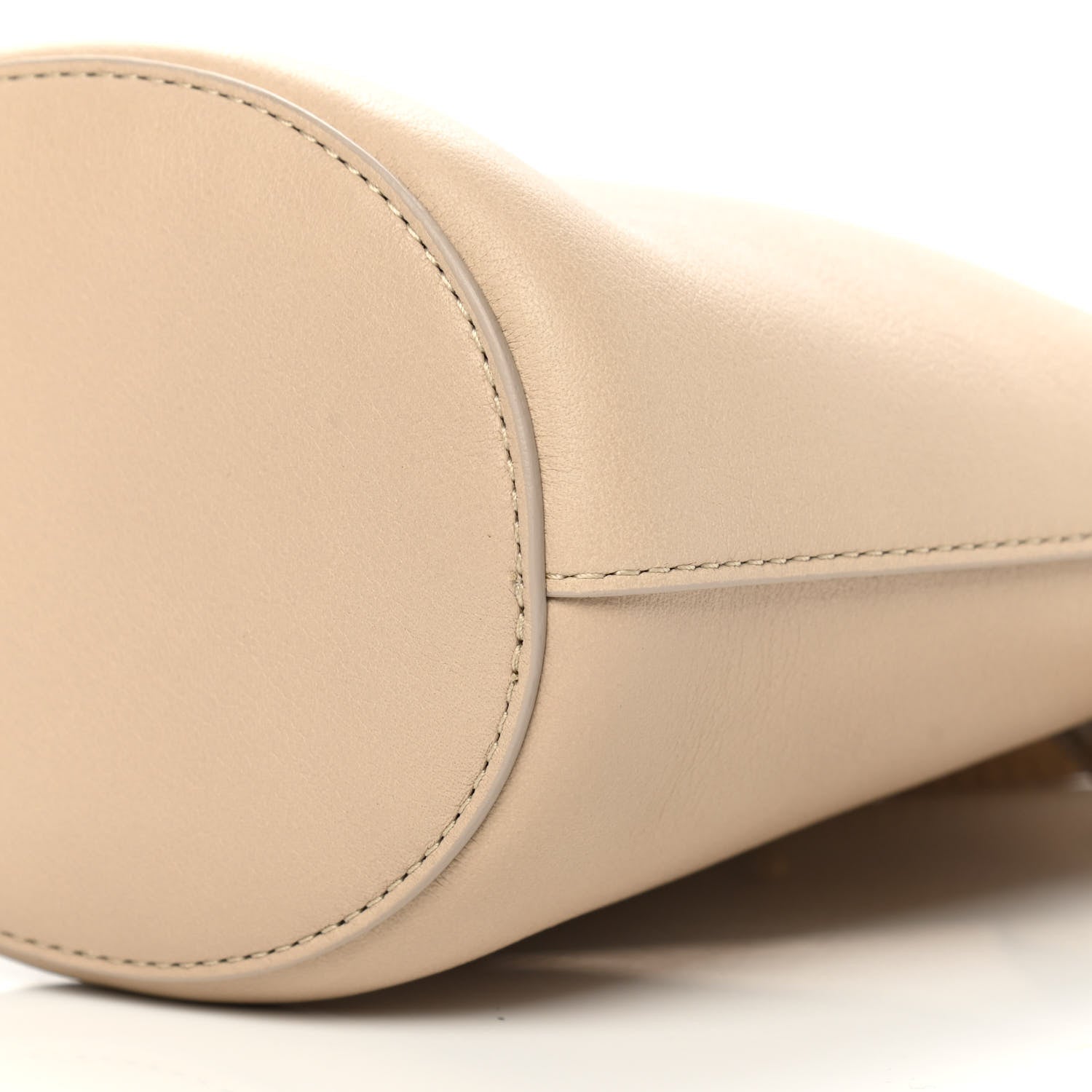 Mansur Gavriel Pebbled Calfskin Zip Bucket Bag Aglio 10 of 10