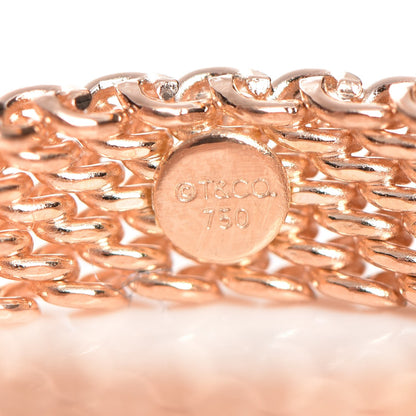Tiffany 18K Rose Gold Narrow Somerset Mesh Ring 8.25 4 of 4