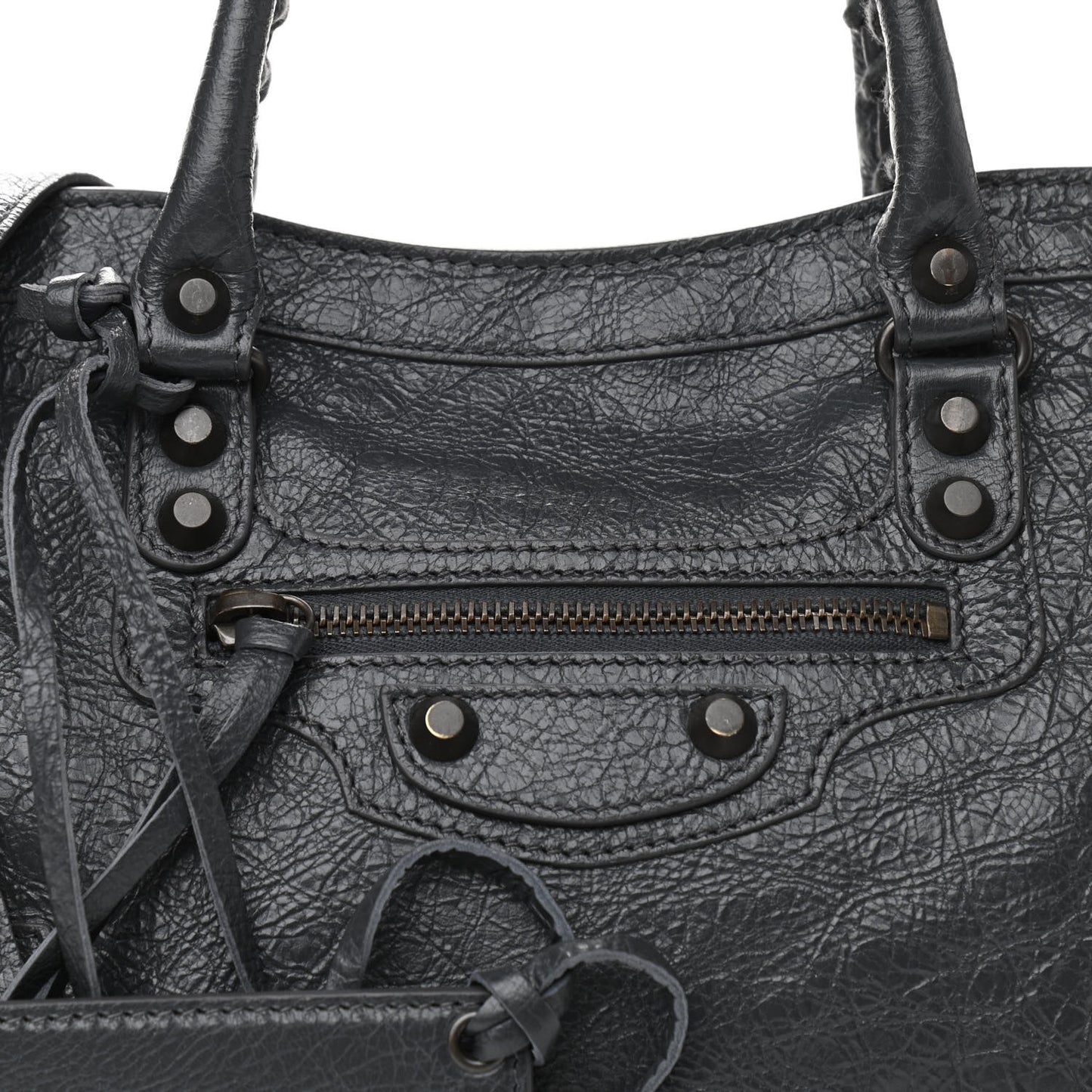 Agneau Classic Silver Hardware S City Gris Fossile
