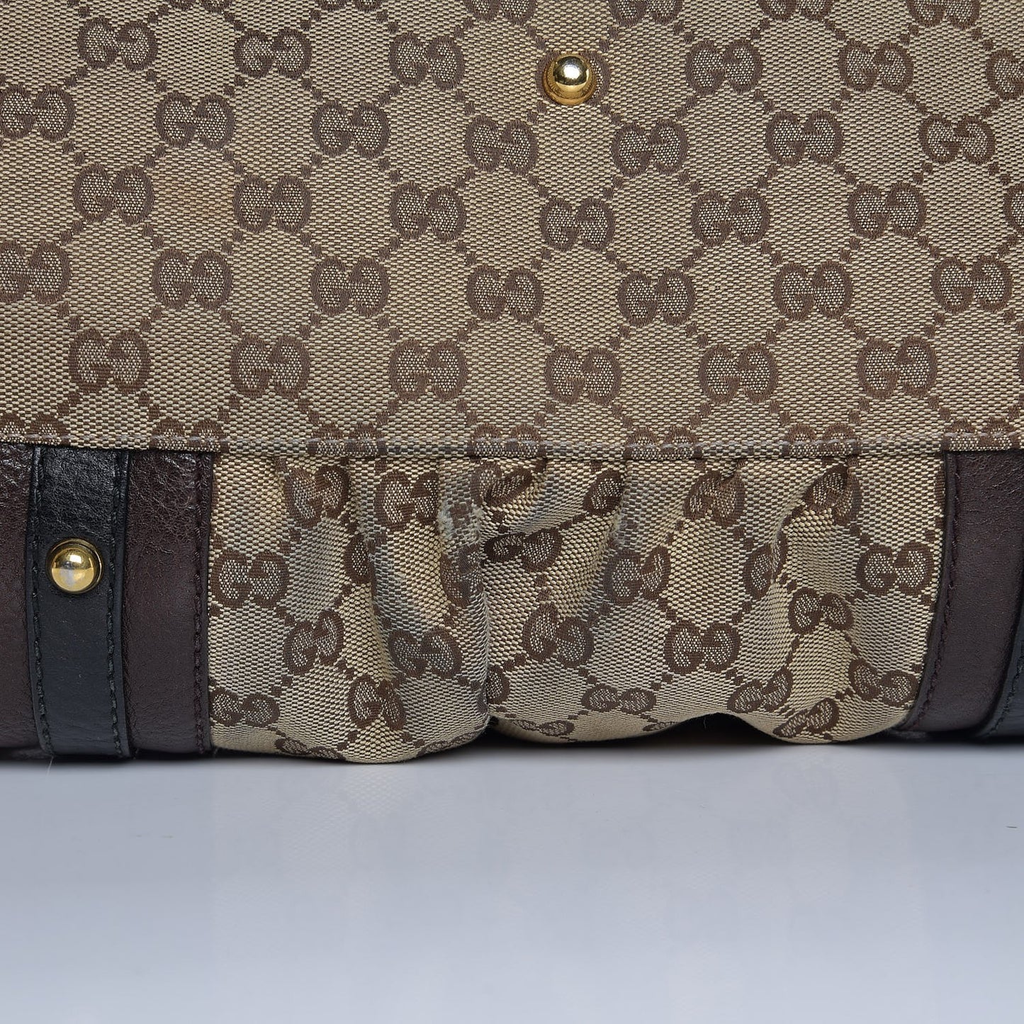 Monogram Medium Interlocking Icon Tote Dark Brown